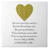 Liefdesbrief aan een kind tegeltje (Voorkant)