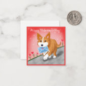 Liefdesbrief bezorgd door Corgi Notitiekaartje (Voorkant / Achterkant in situ)