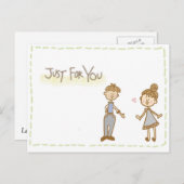 liefdesbrief briefkaart (Voorkant / Achterkant)