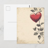  liefdesbrief briefkaart (Voorkant / Achterkant)