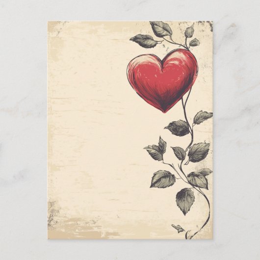  liefdesbrief briefkaart (Voorkant)