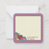 Liefdesbrief: Doodles voor Muziekliefhebbers Roze Notitiekaartje (Voorkant)