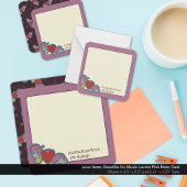 Liefdesbrief: Doodles voor Muziekliefhebbers Roze Notitiekaartje