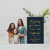 Liefdesbrief Folie Kerstkaart Uitnodiging (Staand Voorkant)