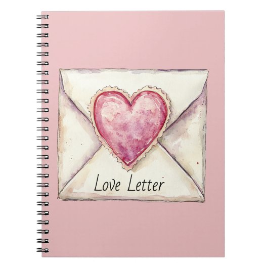 Liefdesbrief Hart Notitieboek (Voorkant)
