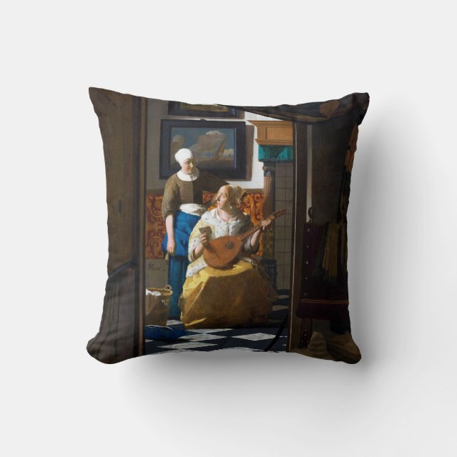 Liefdesbrief, Johannes Vermeer Kussen (Voorkant)