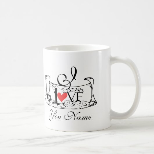 liefdesbrief koffiemok (Rechts)