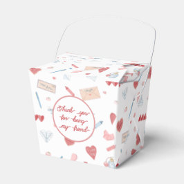 Liefdesbrief Liefdesnota's Valentijnse feesttrakta Bedankdoosjes