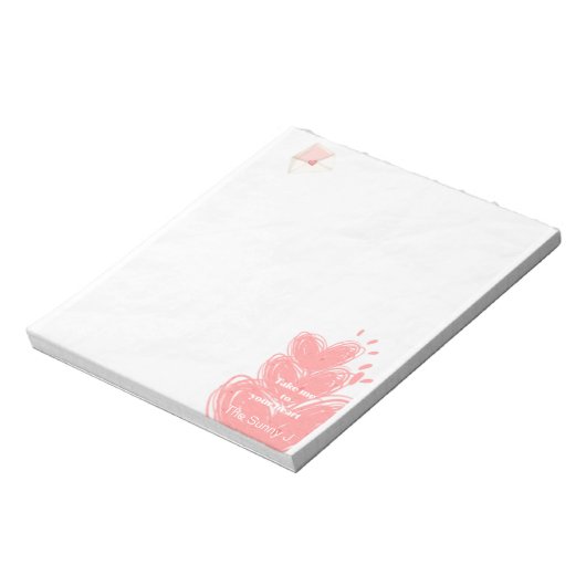 liefdesbrief notitieblok (Linkerzijde)