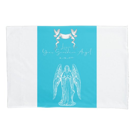 Liefdesbrief ontwerp - Liefde, je beschermengel xx Kussensloop (Voorkant-Links)