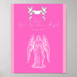 Liefdesbrief ontwerp - Liefde, je beschermengelxxo Poster