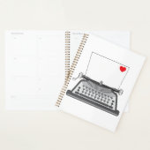 Liefdesbrief op oude schrijfmachine planner (Display)