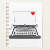 Liefdesbrief op oude schrijfmachine planner (Voorkant)