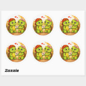 Liefdesbrief Ronde Sticker (Vel)