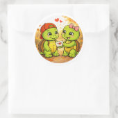 Liefdesbrief Ronde Sticker (Tas)