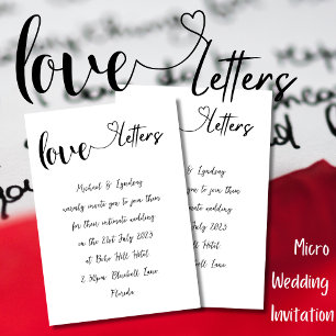 Liefdesbrief SimpleInk Handgeschreven Bruiloft Kaart