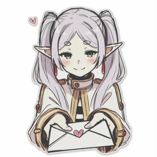 Liefdesbrief Sticker | Sousou no Frieren (Voorkant)