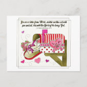 Liefdesbrief van het christelijk Inspirerend Brief Briefkaart (Voorkant)