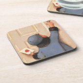  liefdesbrief van Jessie Willcox Smith Bier Onderzetter (Linkerzijde)