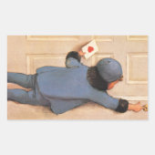  liefdesbrief van Jessie Willcox Smith Rechthoekige Sticker (Voorkant)