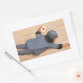  liefdesbrief van Jessie Willcox Smith Rechthoekige Sticker (Envelop)