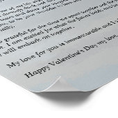 Liefdesbrief voor Valentijn Poster (Hoek)