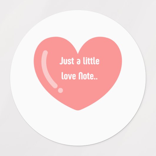 liefdesbriefje labels (Design 1)