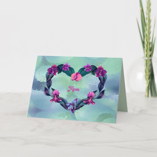 Liefdesbriefje voor mama bedankkaart (Voorkant)