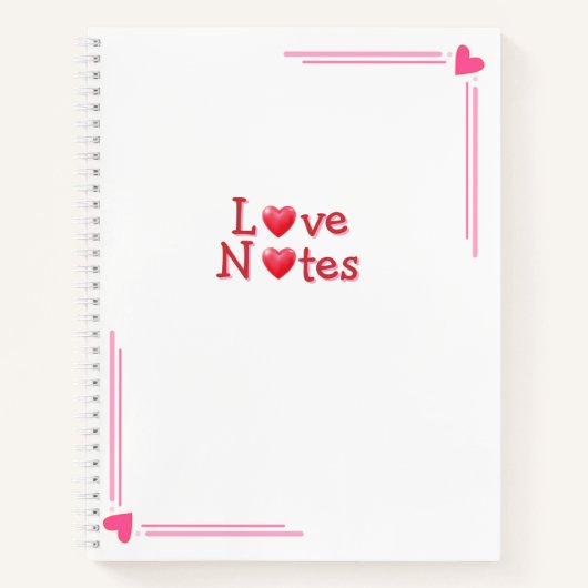 Liefdesbriefjes  notitieboek (Voorkant)