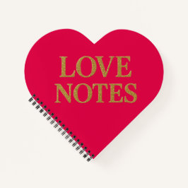 Liefdesbriefjes notitieboek. notitieboek