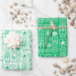 Liefdesbriefjes van het strand Oceaan Modern Aange Inpakpapier Vel<br><div class="desc">Perfect cadeauverpakkingsontwerp. Handgemaakte kunst voor jou! Perfect voor een bruidsfeest met een strandthema,  vrijgezellenfeest,  verlovingsfeest of verjaardagscadeau.</div>