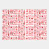 Liefdesbriefjes van het strand Ocean moderne aange Inpakpapier Vel (Voorkant 3)