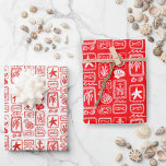 Liefdesbriefjes van het strand Ocean moderne aange Inpakpapier Vel<br><div class="desc">Perfect leuk ontwerp voor cadeauverpakking. Handgemaakte kunst voor jou! Perfect voor een strandbruiloft,  vrijgezellenfeest,  verlovingsfeest of verjaardagscadeau.</div>