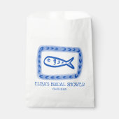 Liefdesbriefjes van Zee Cute Vis CUSTOM Bruidsmeis Bedankzakje (Voorkant)