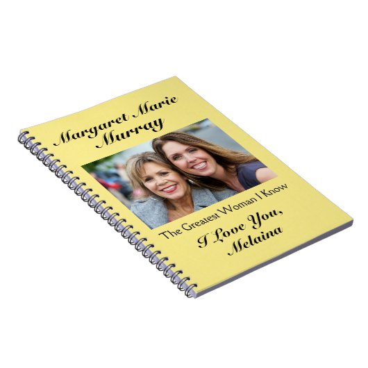 Liefdesbriefjes voor moeder / grootmoeder / vrouw notitieboek (Rechterzijde)