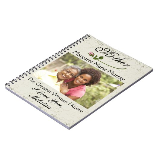 Liefdesbriefjes voor moeder / grootmoeder / vrouw  notitieboek (Linkerzijde)