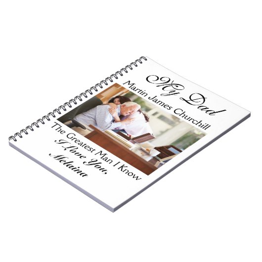 Liefdesbriefjes voor papa / grootvader / echtgenoo notitieboek (Linkerzijde)