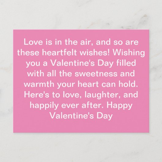 Liefdesbriefjes: zoetheid op je pad sturen briefkaart (Voorkant)