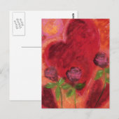 liefdesbriefkaart briefkaart (Voorkant / Achterkant)