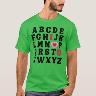 Liefdesbrieven ABC meisje T-shirt