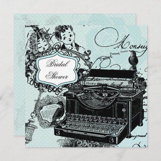  liefdesbrieven Bridal Shower Uitnodiging (Voorkant / Achterkant)