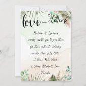 Liefdesbrieven Handgeschreven Boho thema bruiloft Kaart (Voorkant)