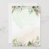 Liefdesbrieven Handgeschreven Boho thema bruiloft Kaart (Achterkant)