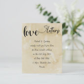Liefdesbrieven Handgeschreven Thema Bruiloft (Staand voorkant)
