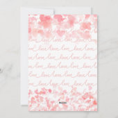Liefdesbrieven in bloei: personaliseer uw Valentij Feestdagenkaart (Achterkant)