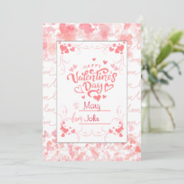 Liefdesbrieven in bloei: personaliseer uw Valentij Feestdagenkaart