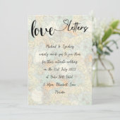 Liefdesbrieven kaart Boho Charm Micro Wedding (Staand voorkant)