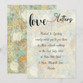 Liefdesbrieven kaart Boho Charm Micro Wedding (Voorkant / Achterkant)