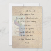 Liefdesbrieven MICRO BRUILOFT Handgeschreven Pauw Kaart (Voorkant)