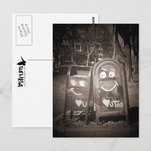 liefdesbrievenbussen : ik hart je briefkaart (Voorkant / Achterkant)